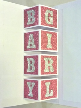 Pop-Up Card - Baby Girl 2